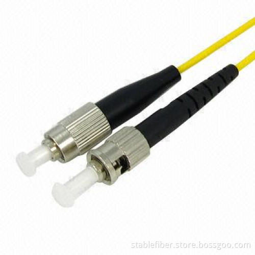 SM FC-ST Simplex Fiber-optic Patch Cord with -40 to 85°C Operating Temperature